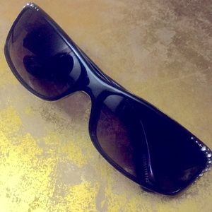 DG Brand Black W/ Rhinestones Sunglasses